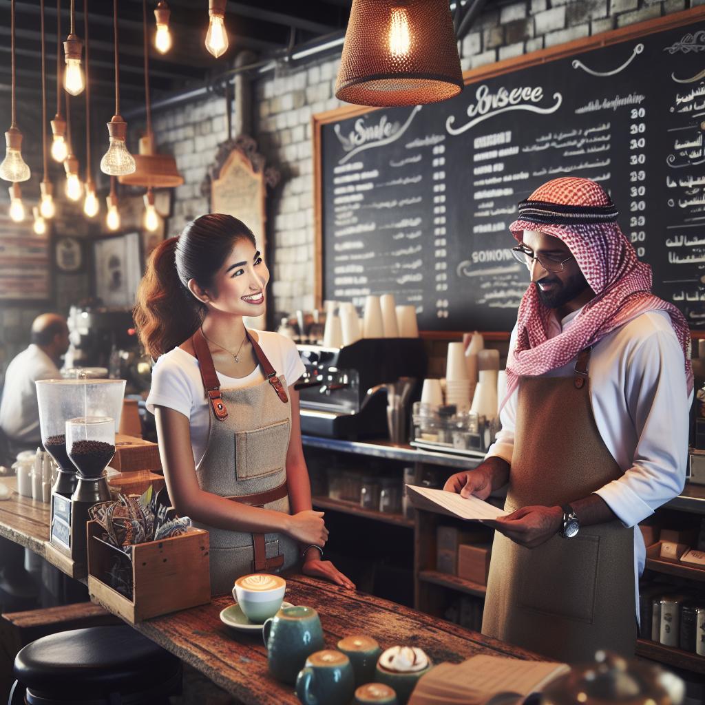 Personalized service in a local café