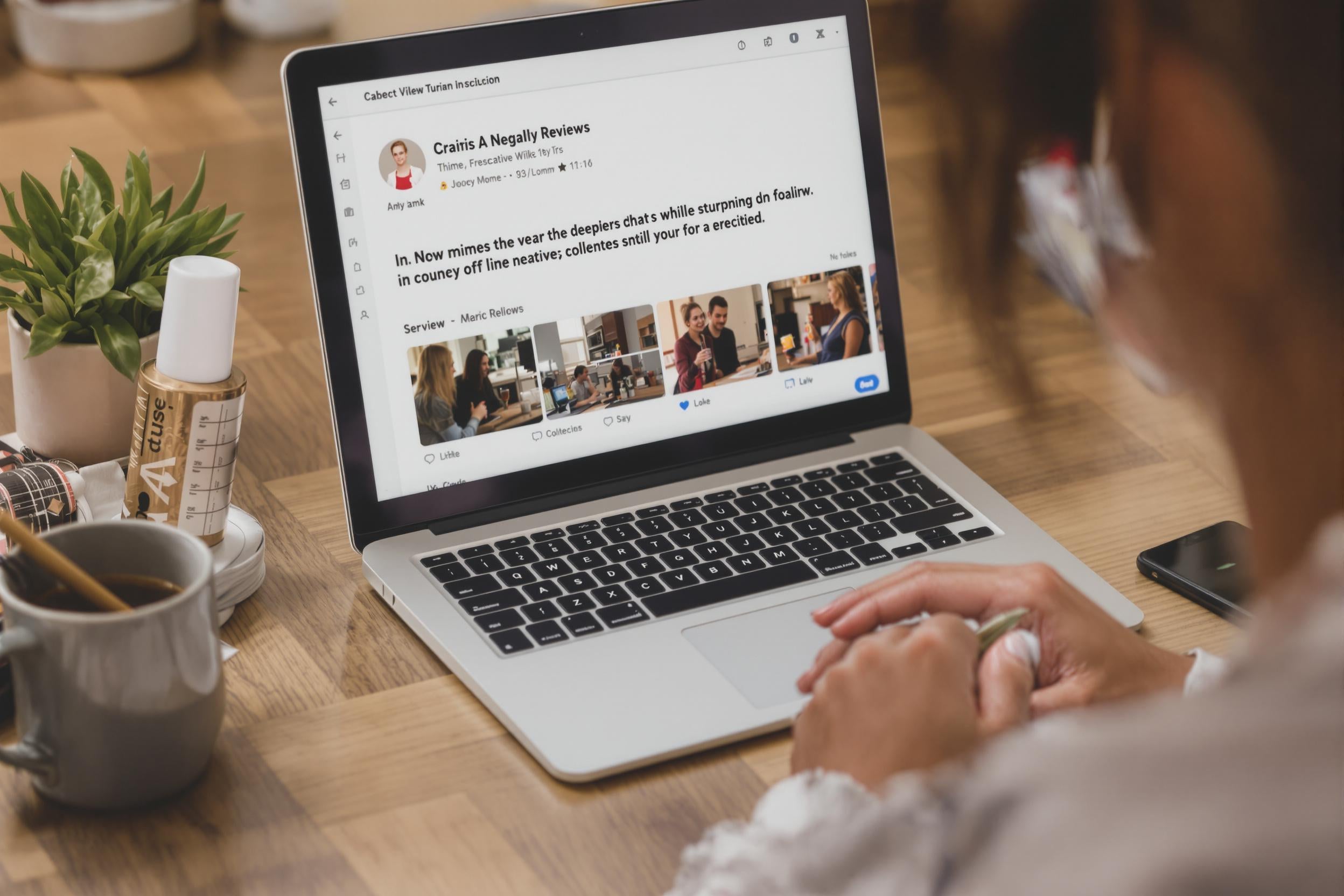 Un responsable analysant des commentaires négatifs sur Google Avis
