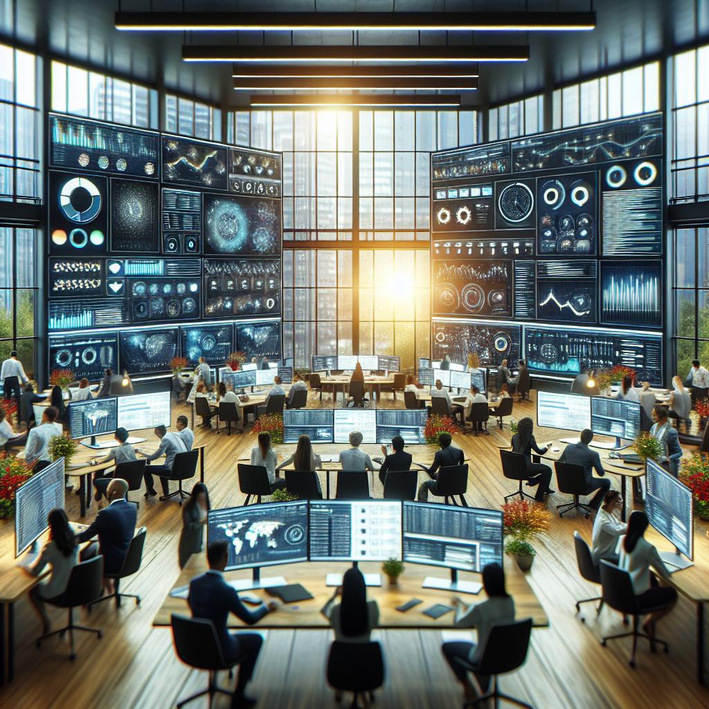 Configuration de bureau de marketing numérique