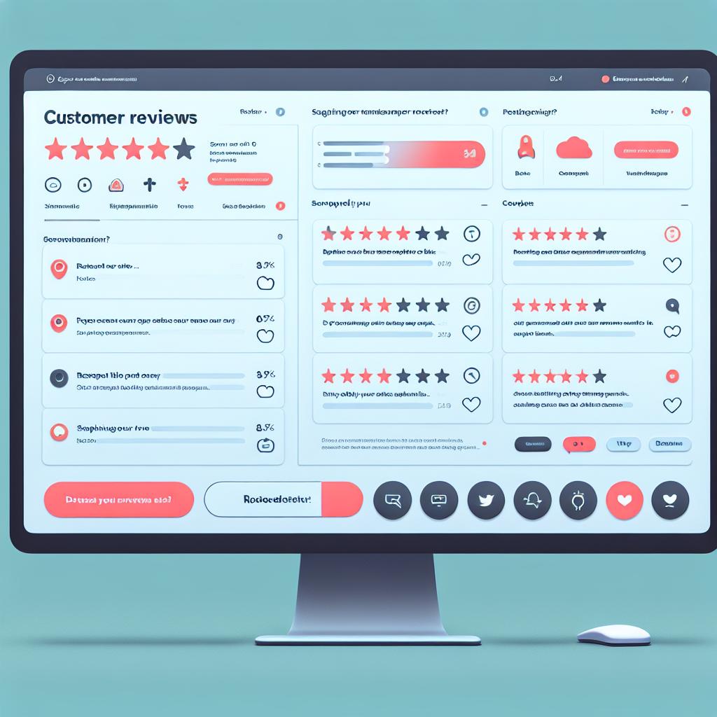 Interface d'un gestionnaire d'avis en ligne