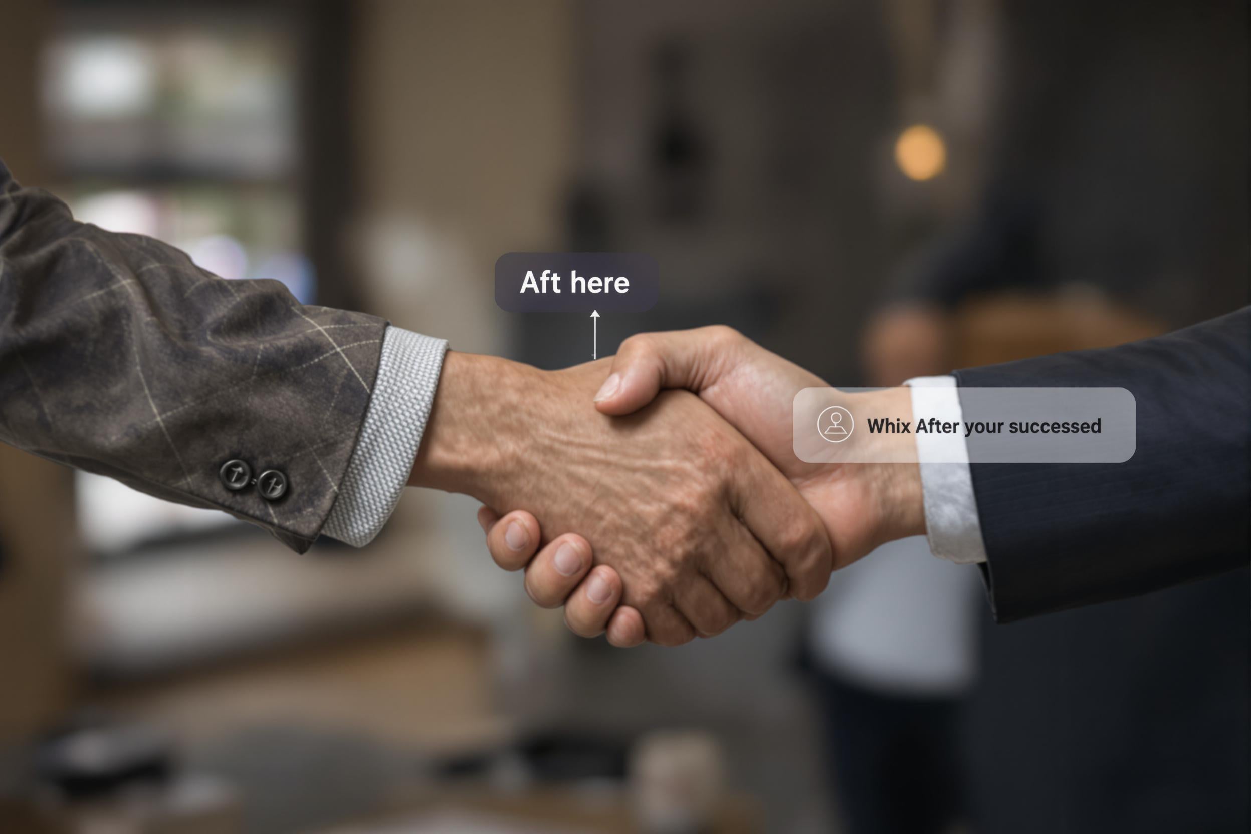 Poignée de main après résolution d'un litige client