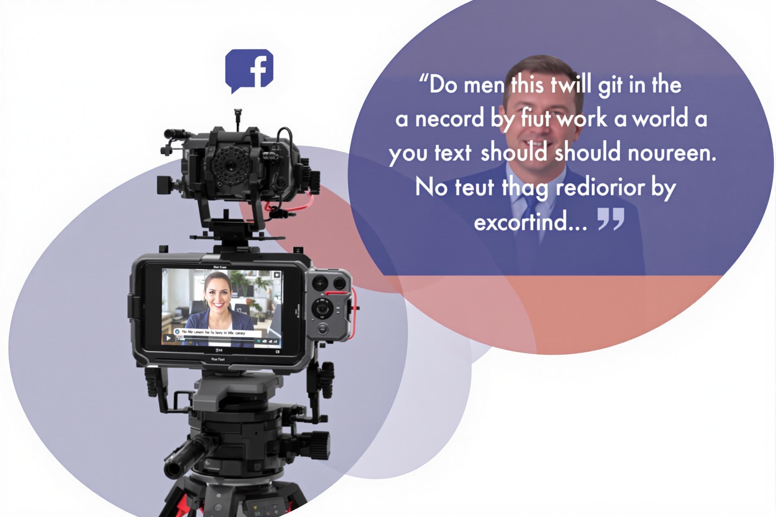 Customer recording a video testimonial