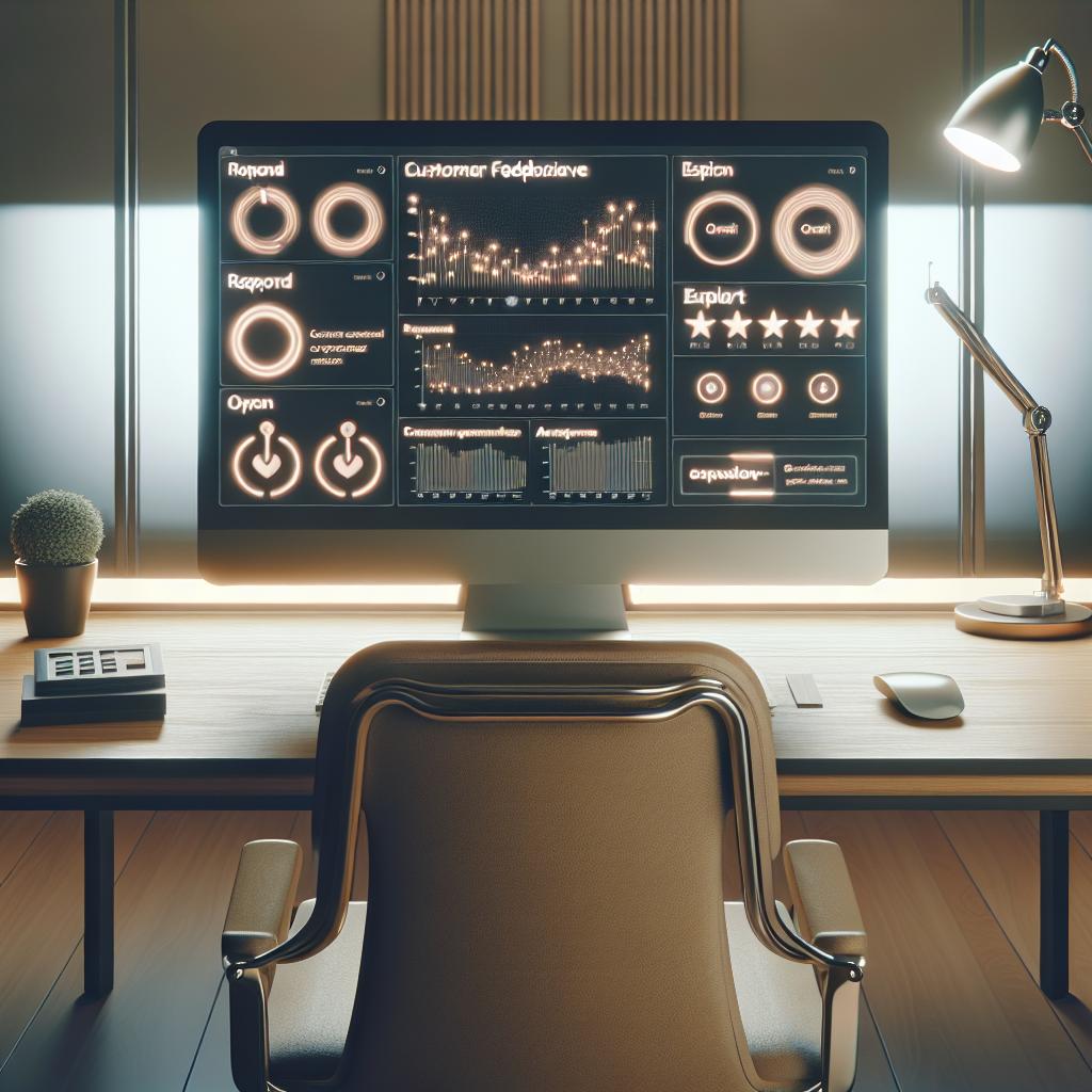 Interface de gestion d'avis client