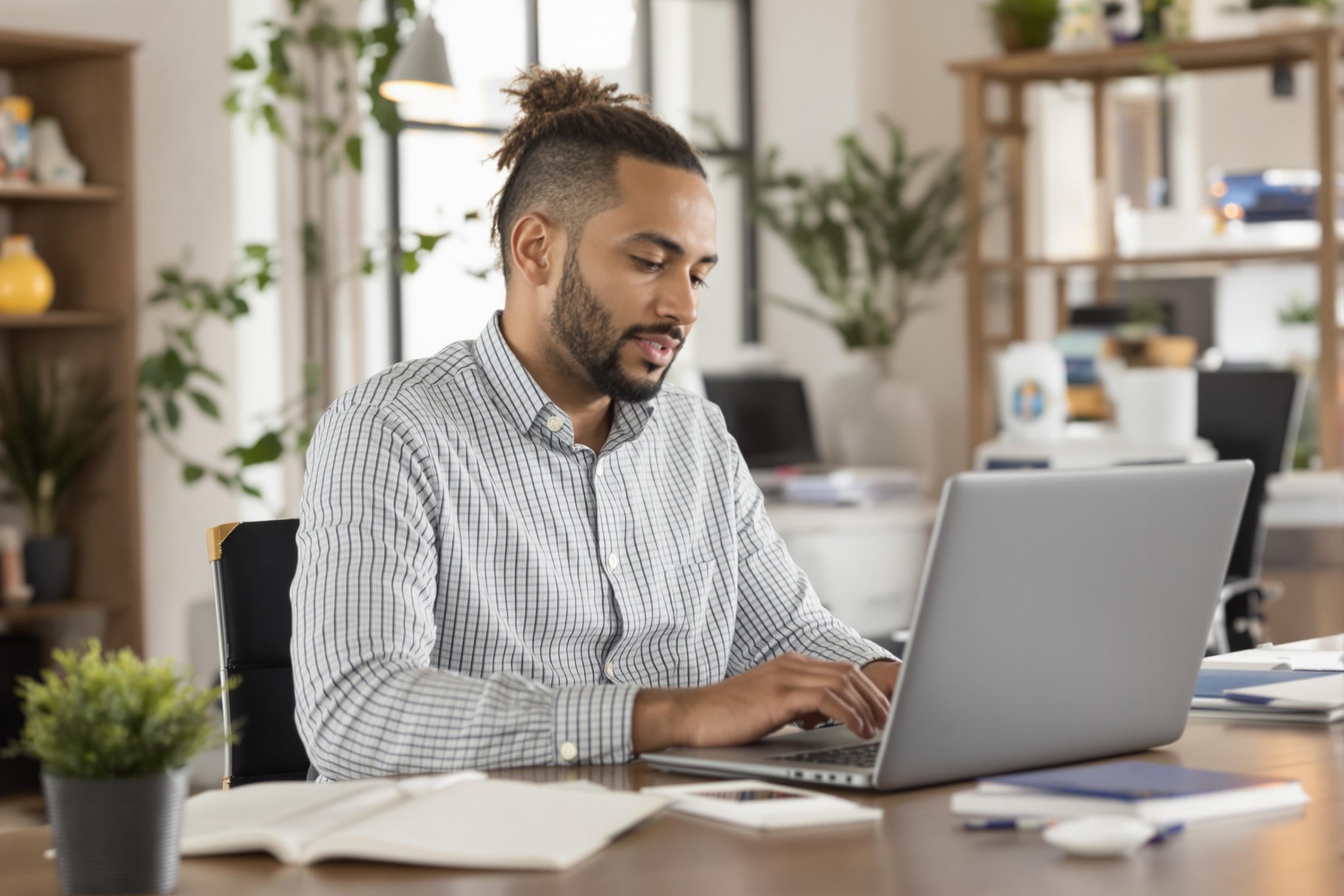 Business owner managing customer reviews