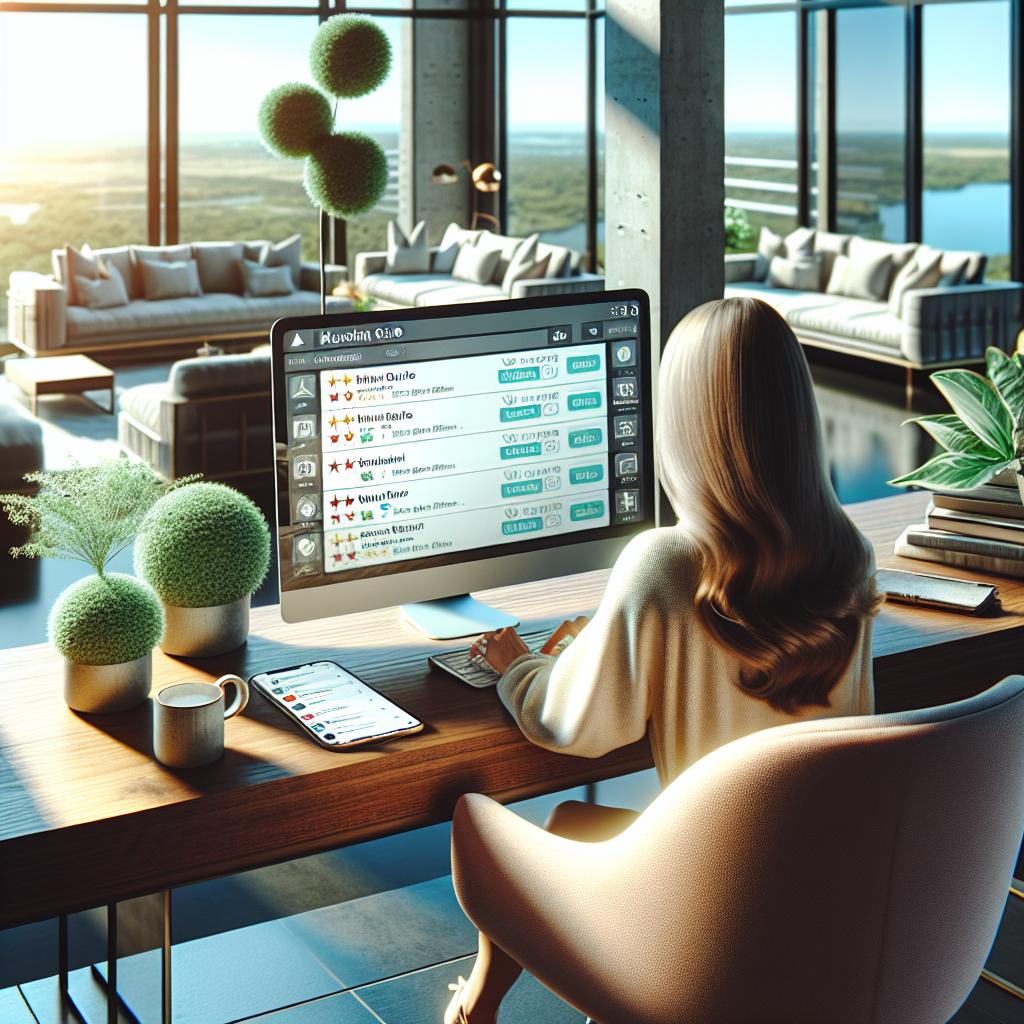 Bureau moderne pour gestion d'avis