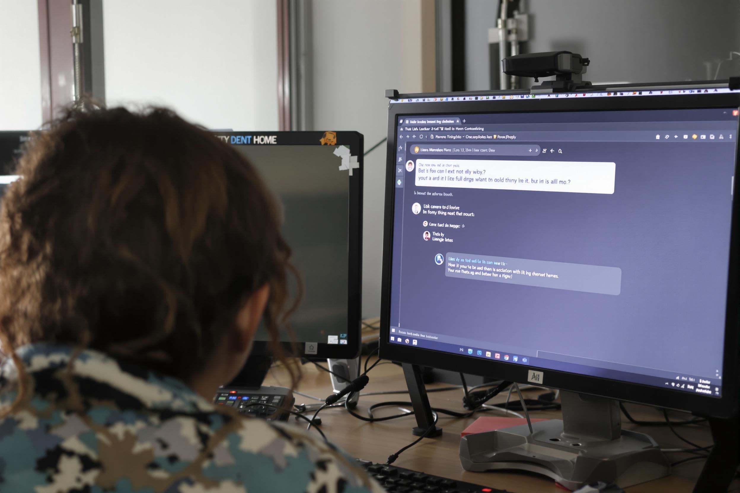 Personne modérant des avis en ligne