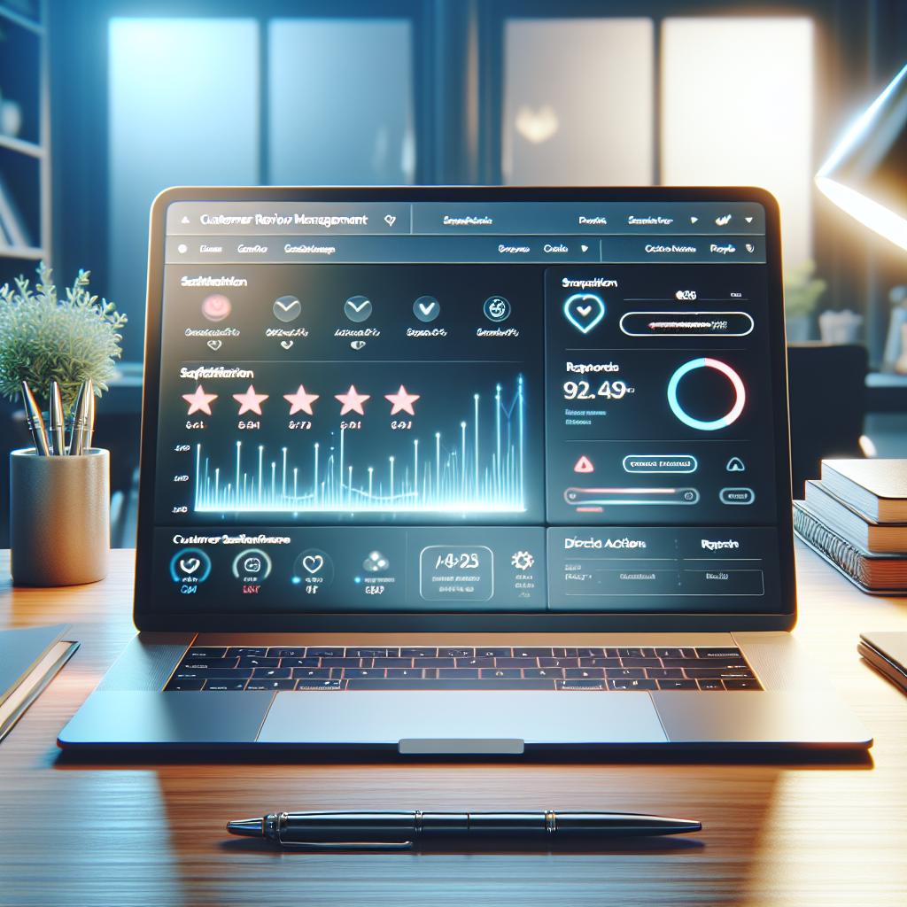 Interface de gestion des avis clients
