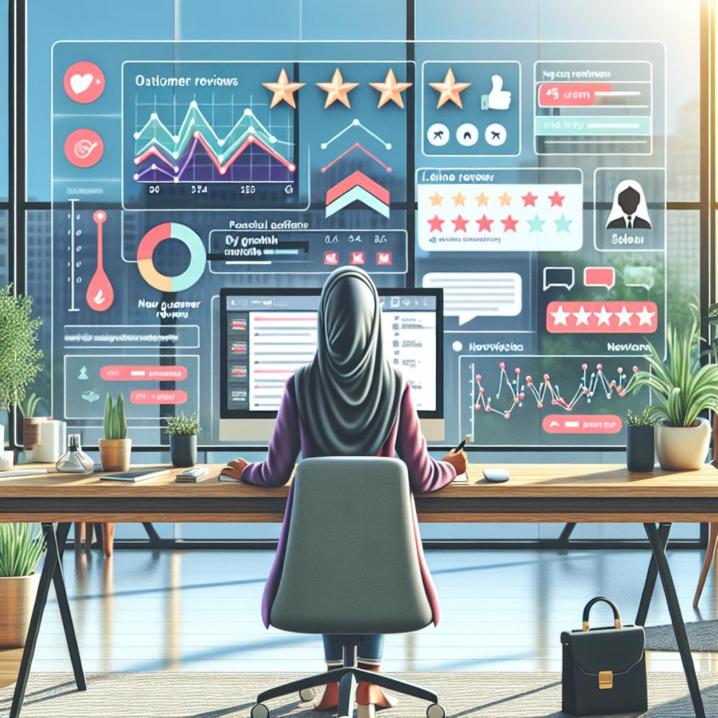 Propriétaire de petite entreprise utilisant un tableau de bord numérique