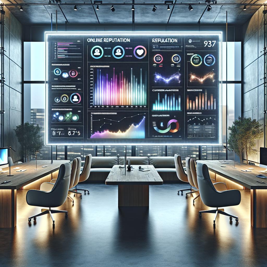 Tableau de bord numérique montrant des données analytiques