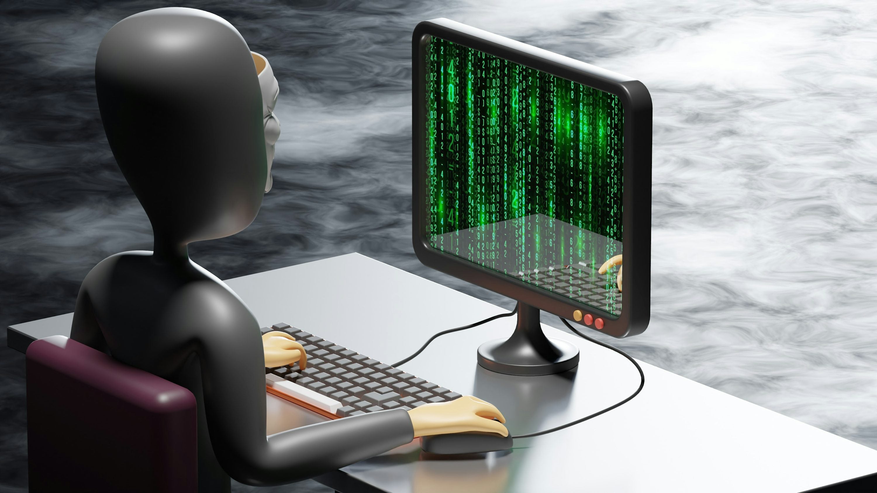 Illustration de détection de fraude digitale montrant une interface numérique d’analyse de données et d’alertes
