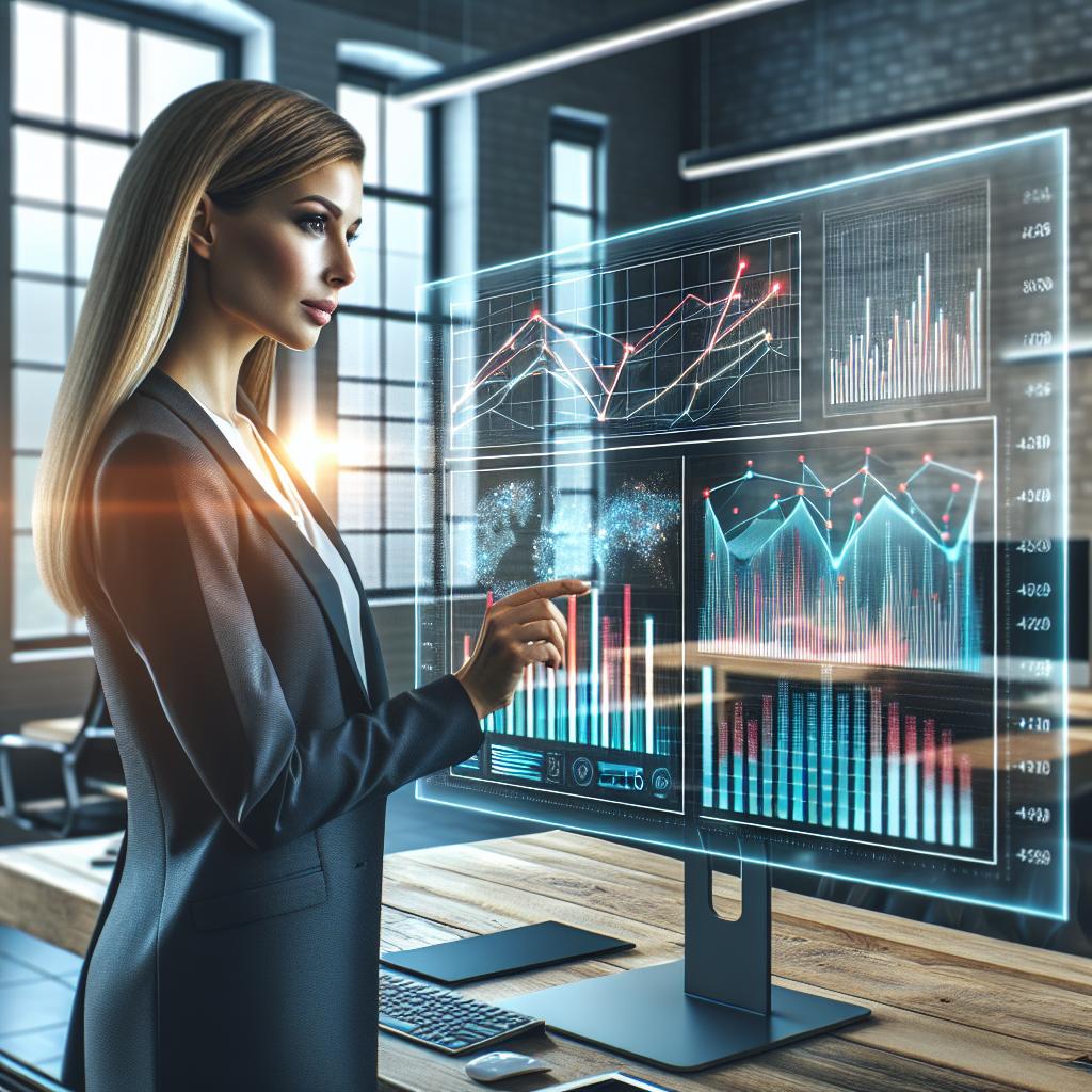 Emprendedor que interactúa con las reseñas de clientes en línea