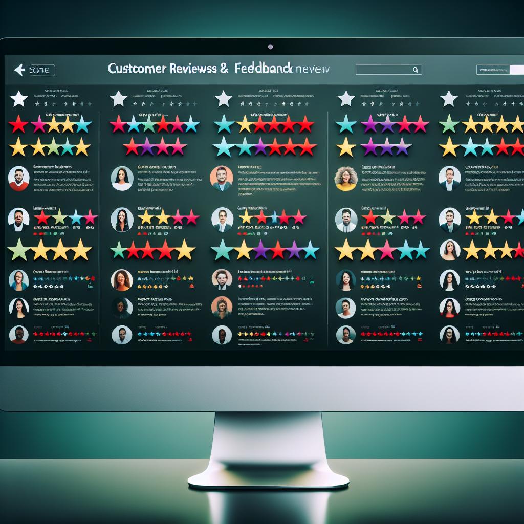 Customer review management interface