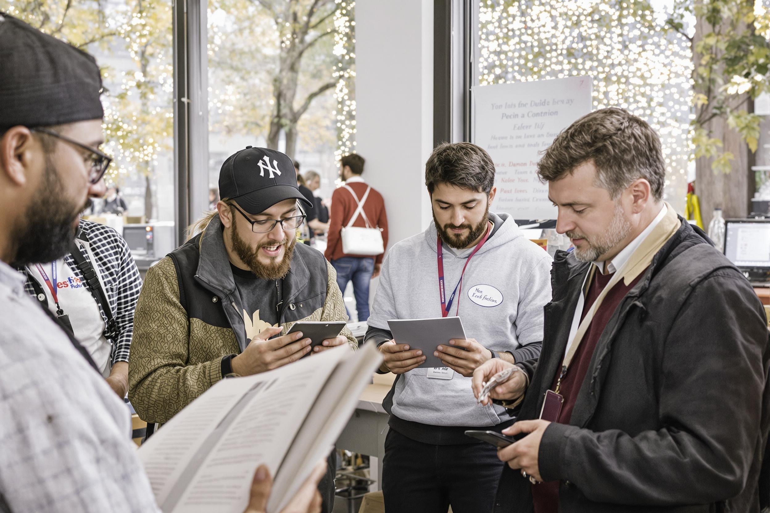 Groupe de personnes analysant des retours clients