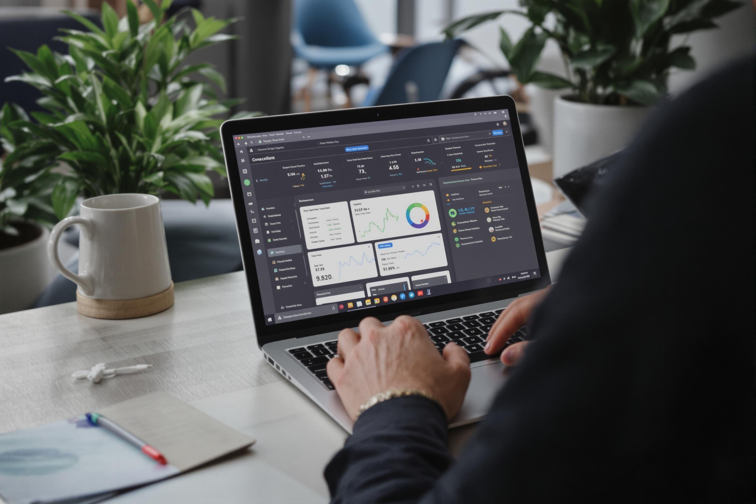 Interface de gestion des avis clients sur ordinateur